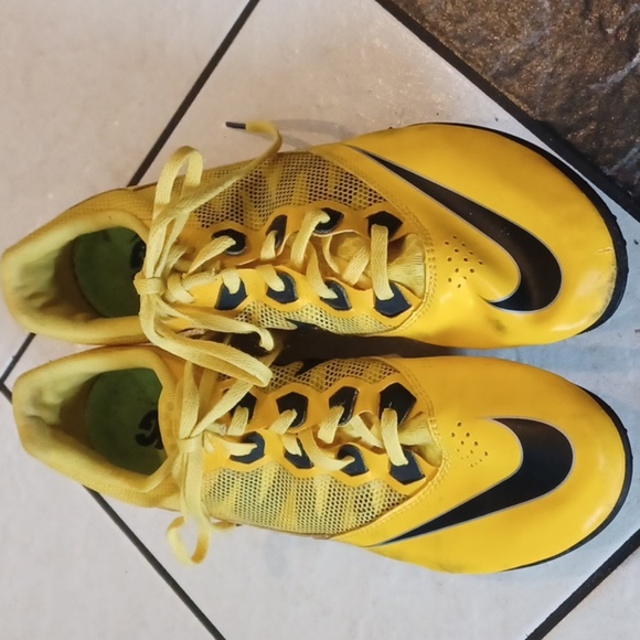 Nike Track Running Shoes, Rival S, golden yellow,  sz 12 - Picture 2 of 7